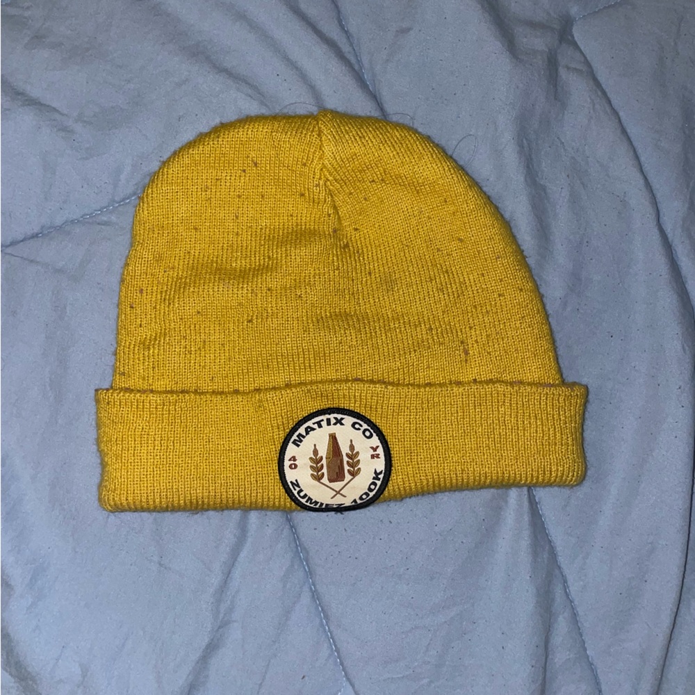 matix co yellow beanie